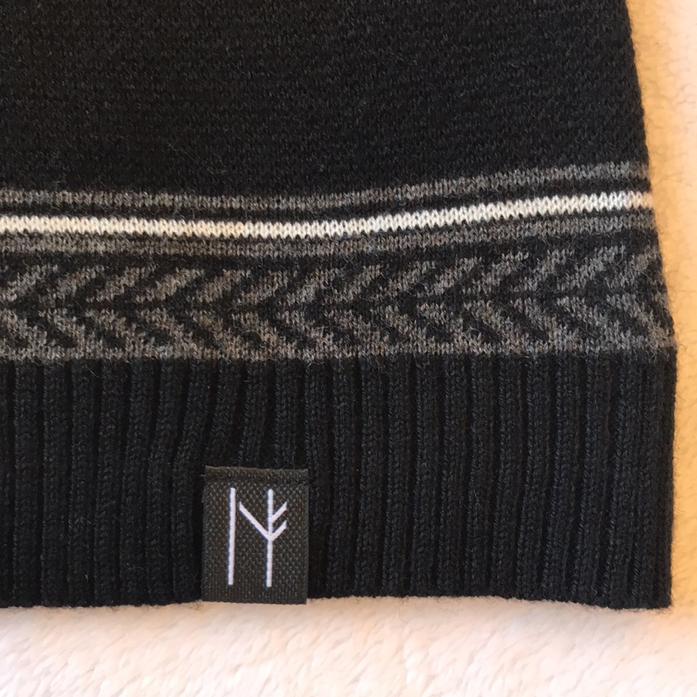 Neve Hailey Black Merino Knit Sweater Dress Large - Picture 6 of 7